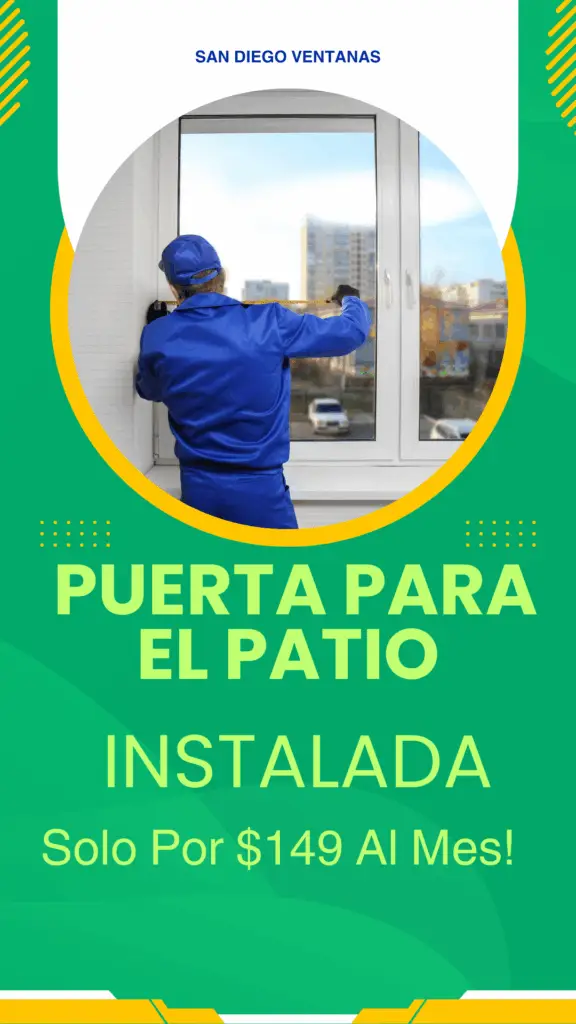 "1 puerta de entrada instalada en San Diego por solo $149 al mes con instalación profesional y garantía – www.sandiegoventanas.com"